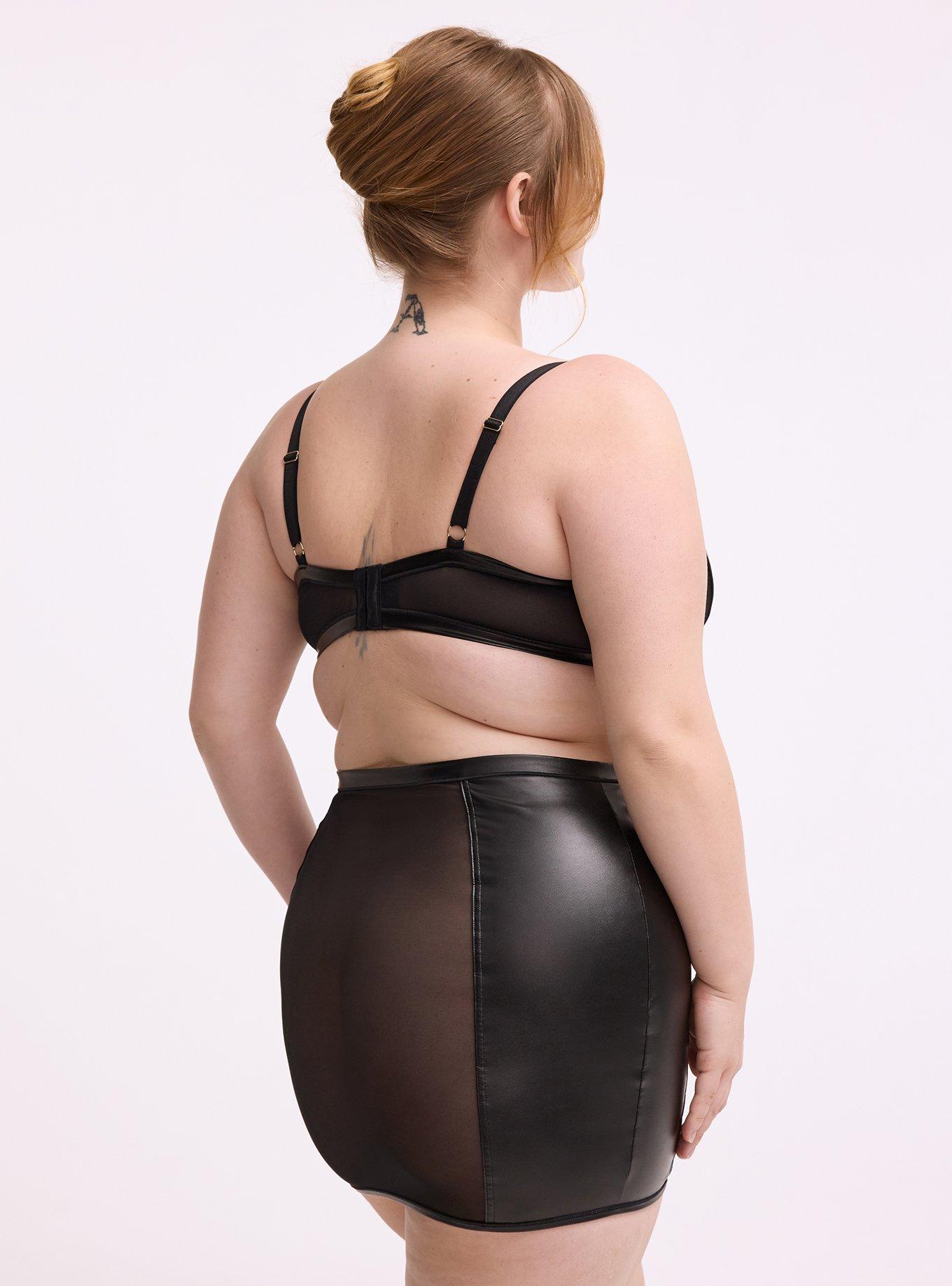 Mob Wife Skirt, RICH BLACK, alternate