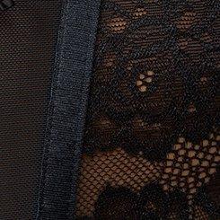 Demure Plunge Wired Top, RICH BLACK, swatch