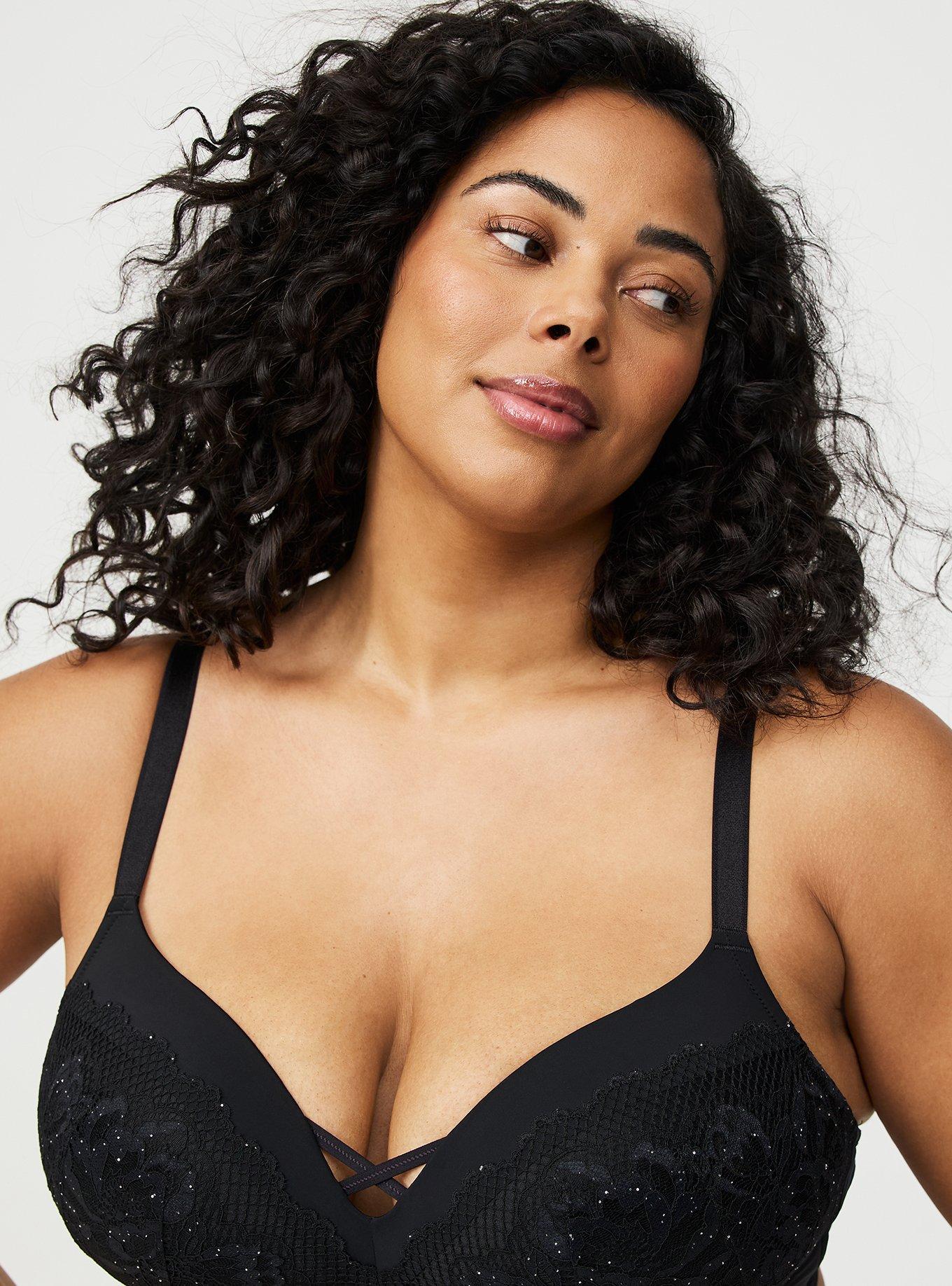 Wire-Free Push-Up Sequined Bra