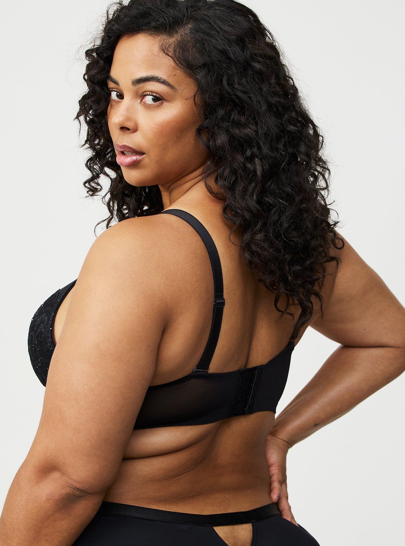 Wire-Free Push-Up Sequined Bra