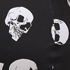Wire-Free Lightly Lined Microfiber Bra, BUBBLEGUM SKULLS BLACK, swatch