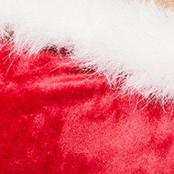 Marabou Velour Bustier, JESTER RED, swatch