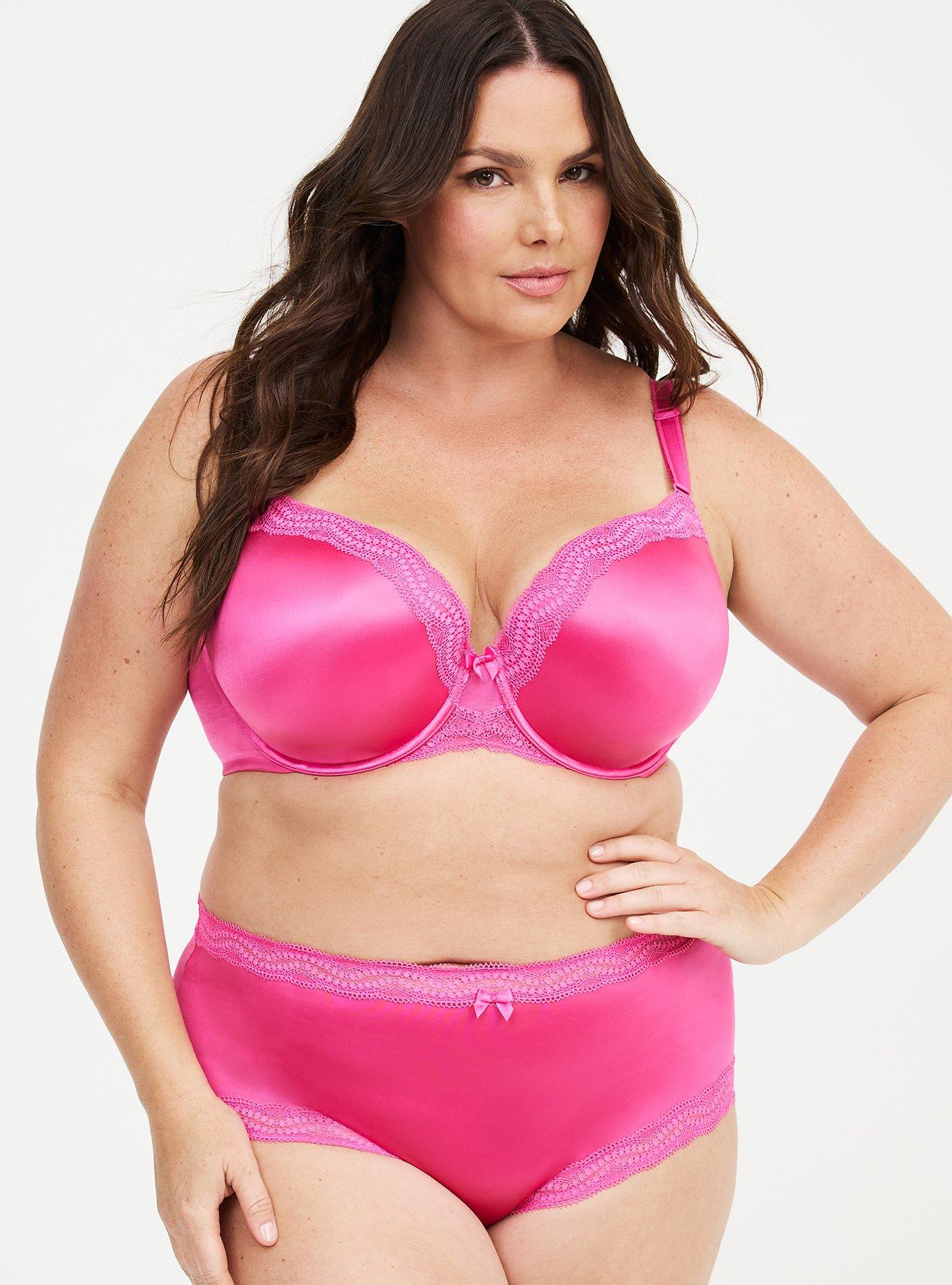 Perfect Coverage Push-Up Shine Bra, FUCHSIA FEDORA, alternate