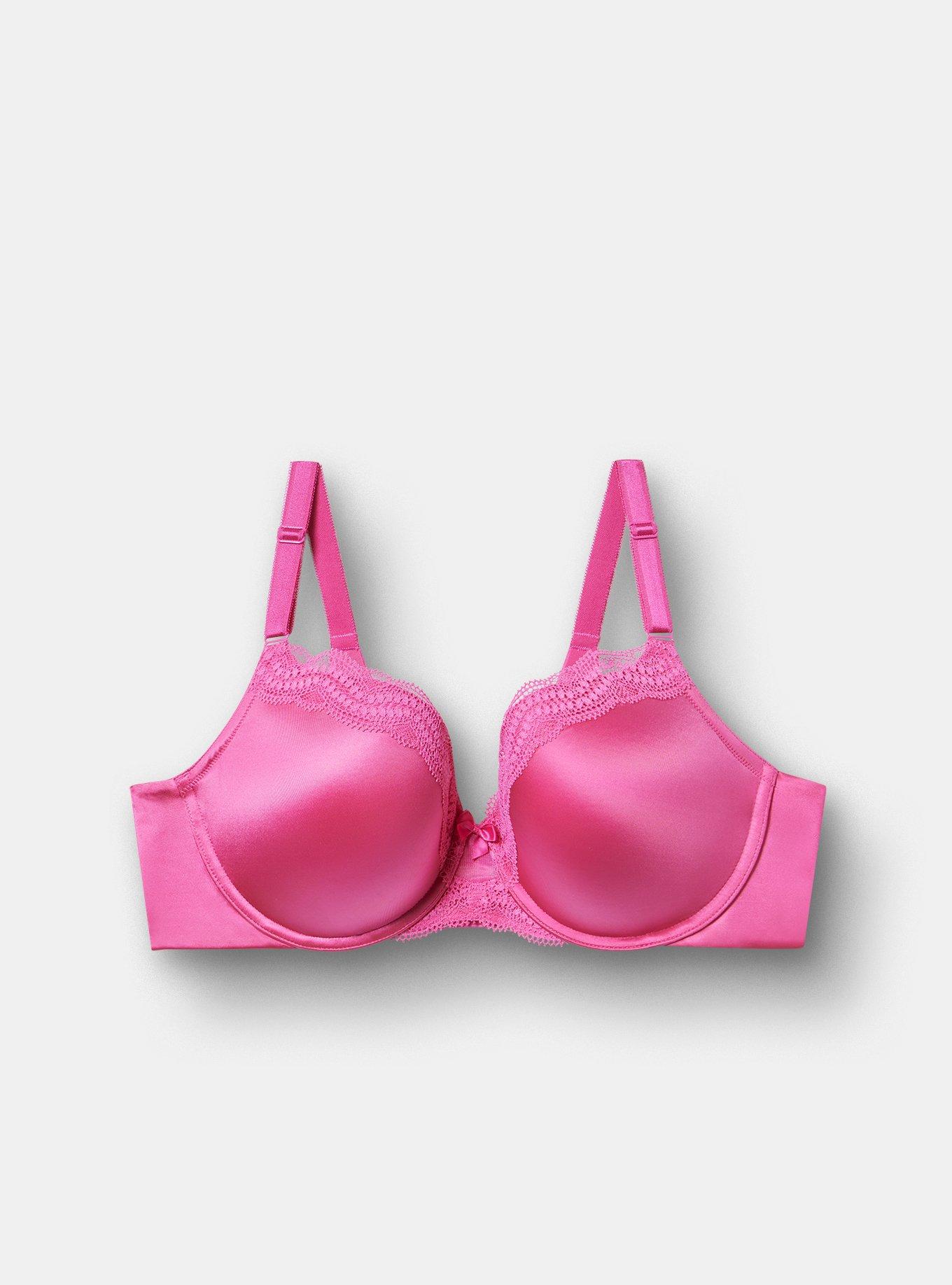 Perfect Coverage Push-Up Shine Bra, FUCHSIA FEDORA, hi-res