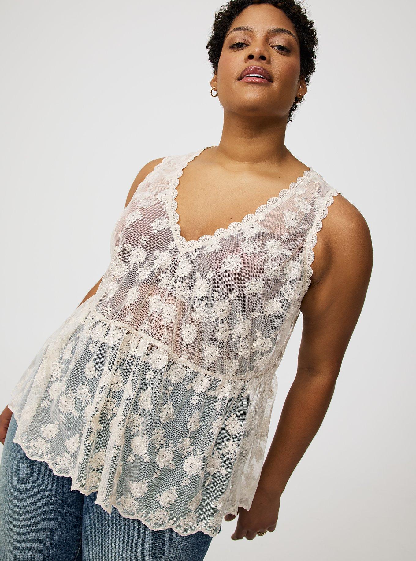 Lace V-Neck Tank