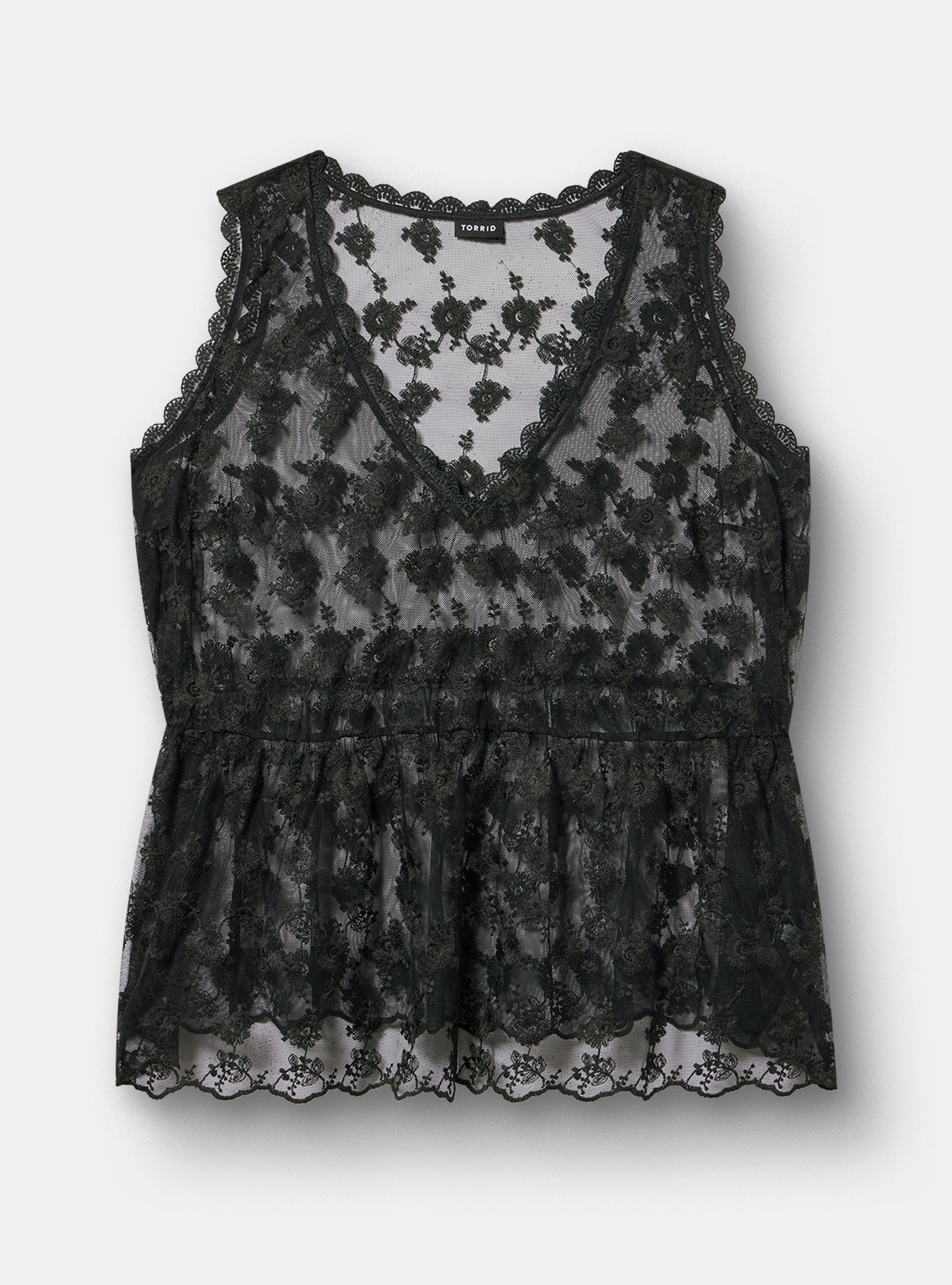 Plus Size - Lace V-Neck Tank - Torrid