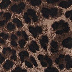 Plus Size Tie-Front Blouse, FIFTIES LEOPARD BROWN, swatch