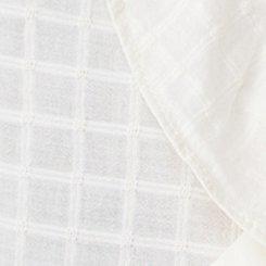 Plus Size Button-Front Ruffle Blouse, WHISPER WHITE, swatch