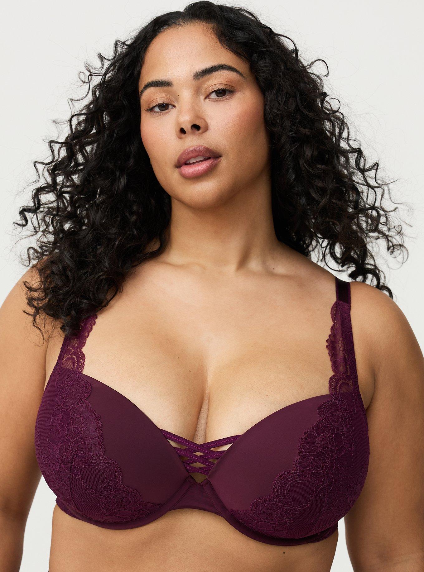 XO Plunge Push-Up Plunge Bra, POTENT PURPLE, hi-res