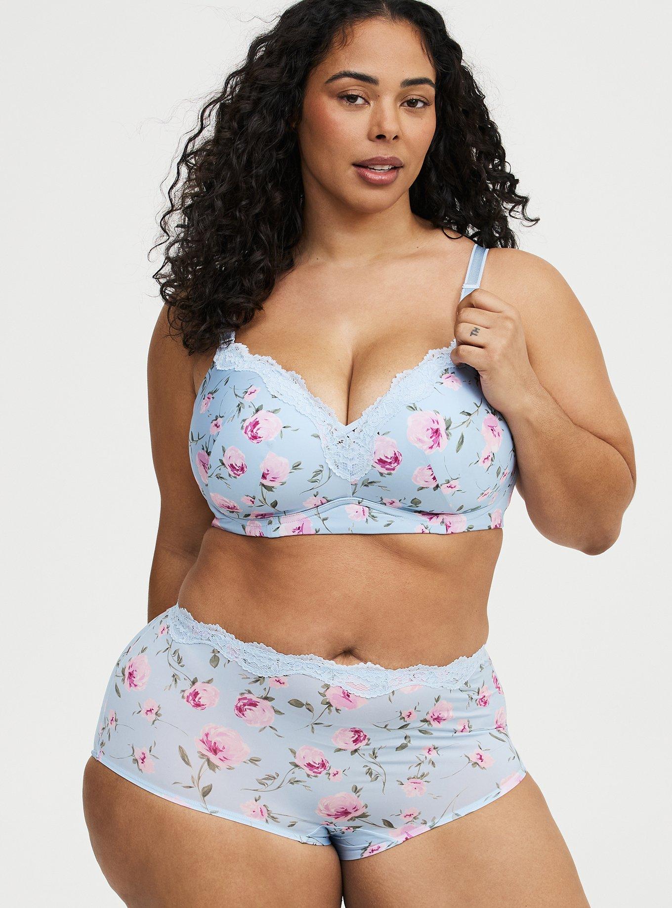 Wire-Free Push-Up Smooth Bra, ANTOINETTE FLORAL, alternate