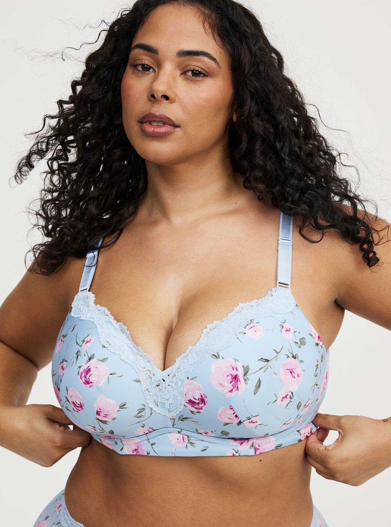 Wire-Free Push-Up Smooth Bra, ANTOINETTE FLORAL, alternate