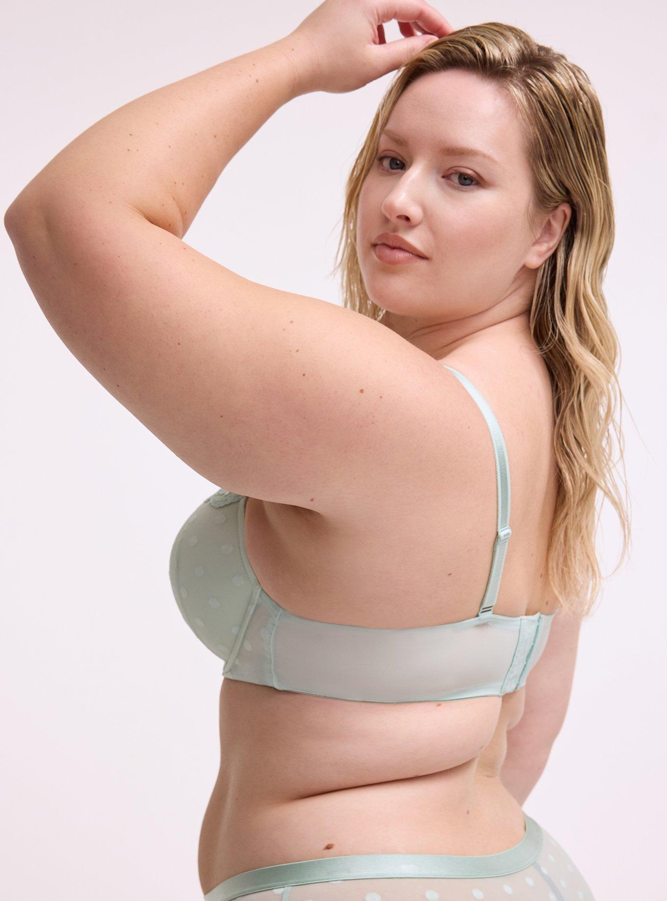 Perfect Coverage Push-Up Mesh Bra, HARBOR GRAY, alternate