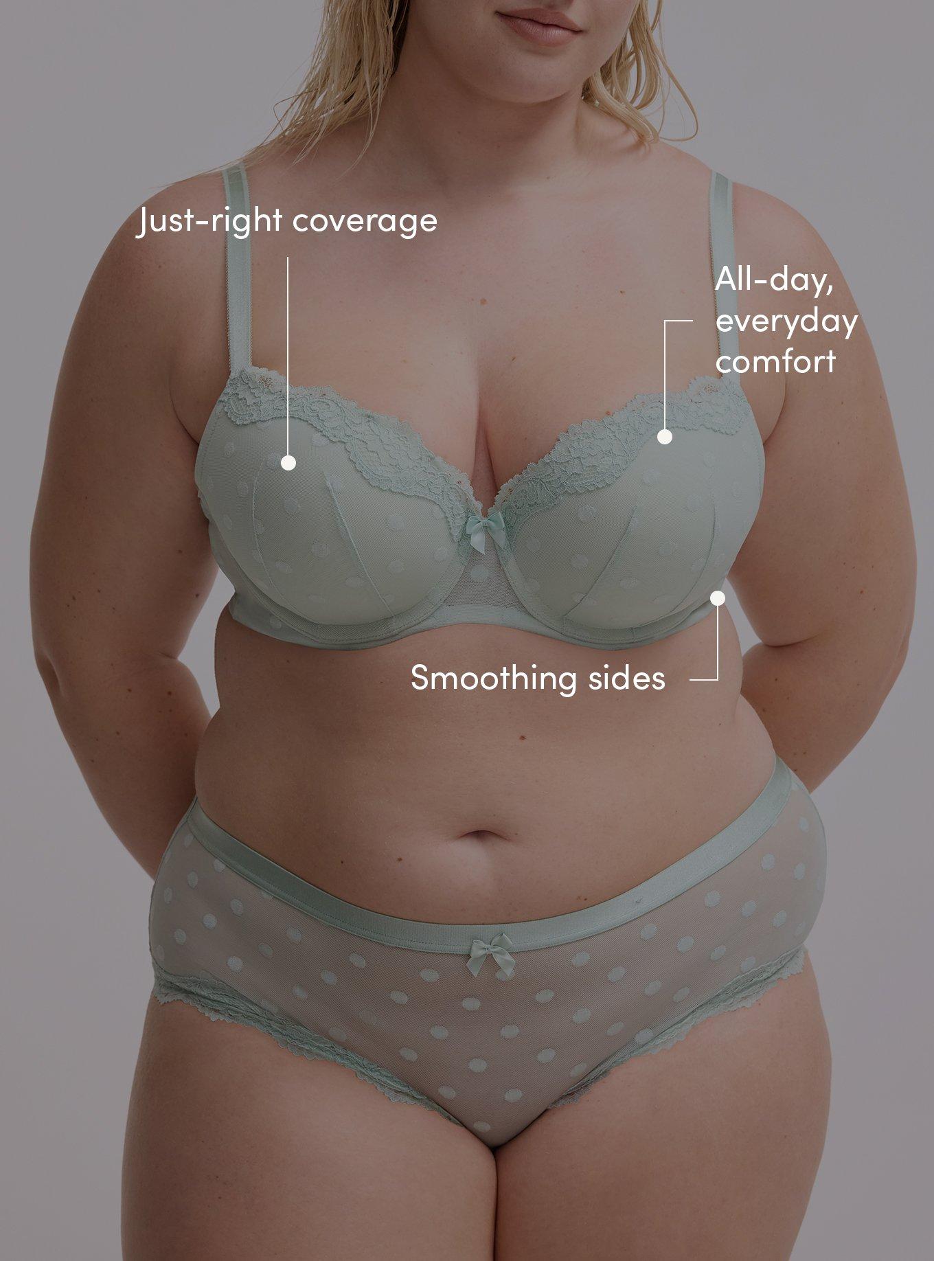 Perfect Coverage Push-Up Mesh Bra, HARBOR GRAY, alternate