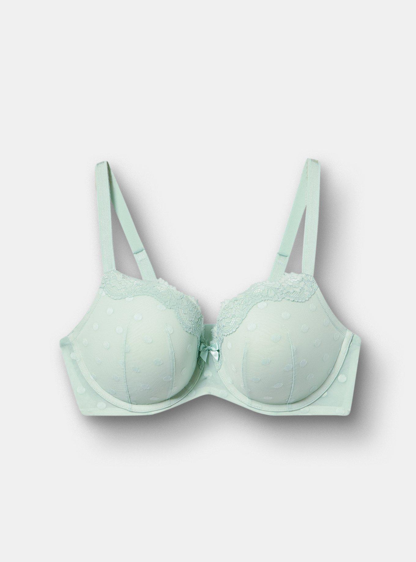 Perfect Coverage Push-Up Mesh Bra, HARBOR GRAY, hi-res