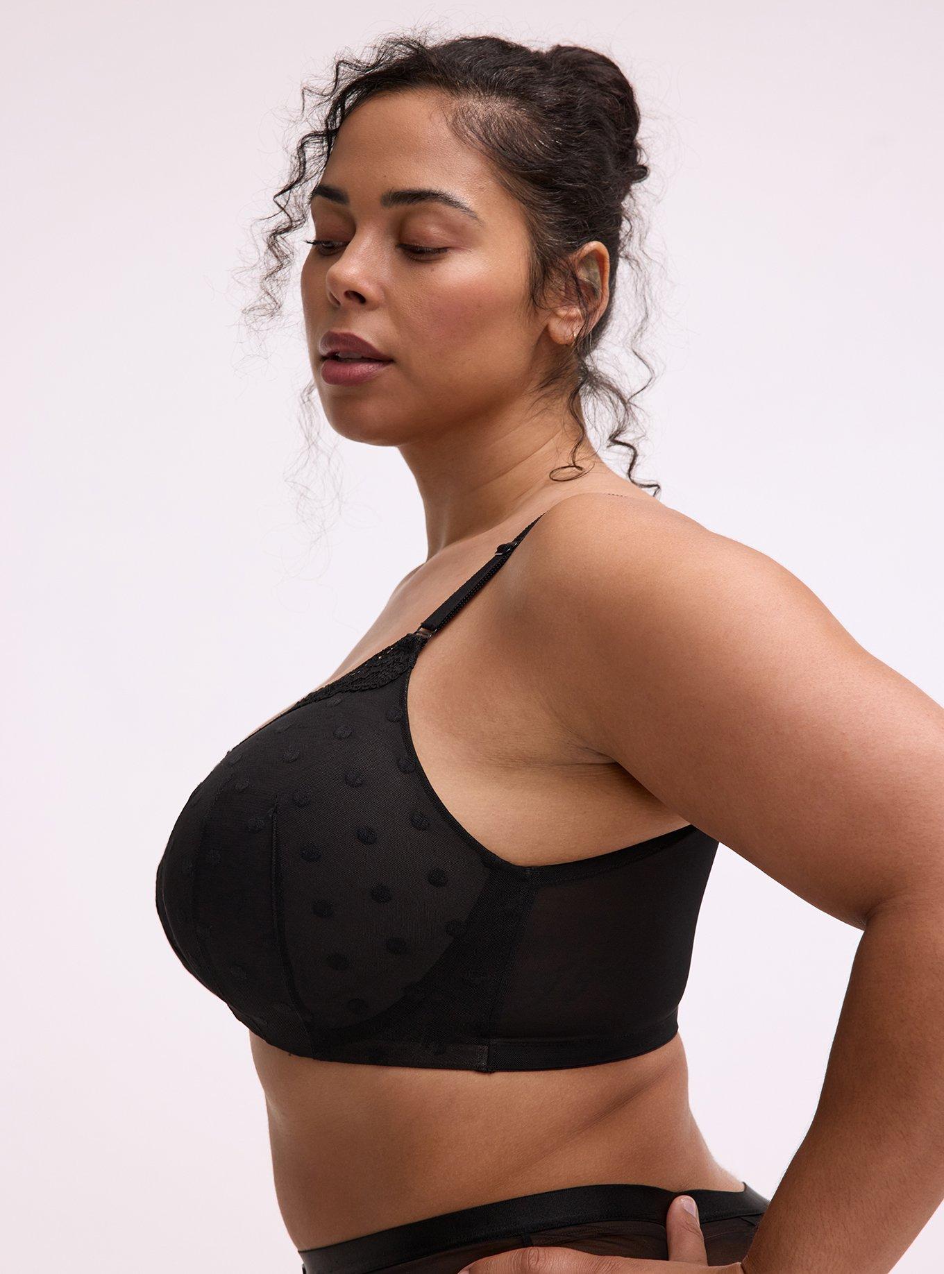 Wire-Free Lightly Lined Smooth Bra, RICH BLACK, alternate