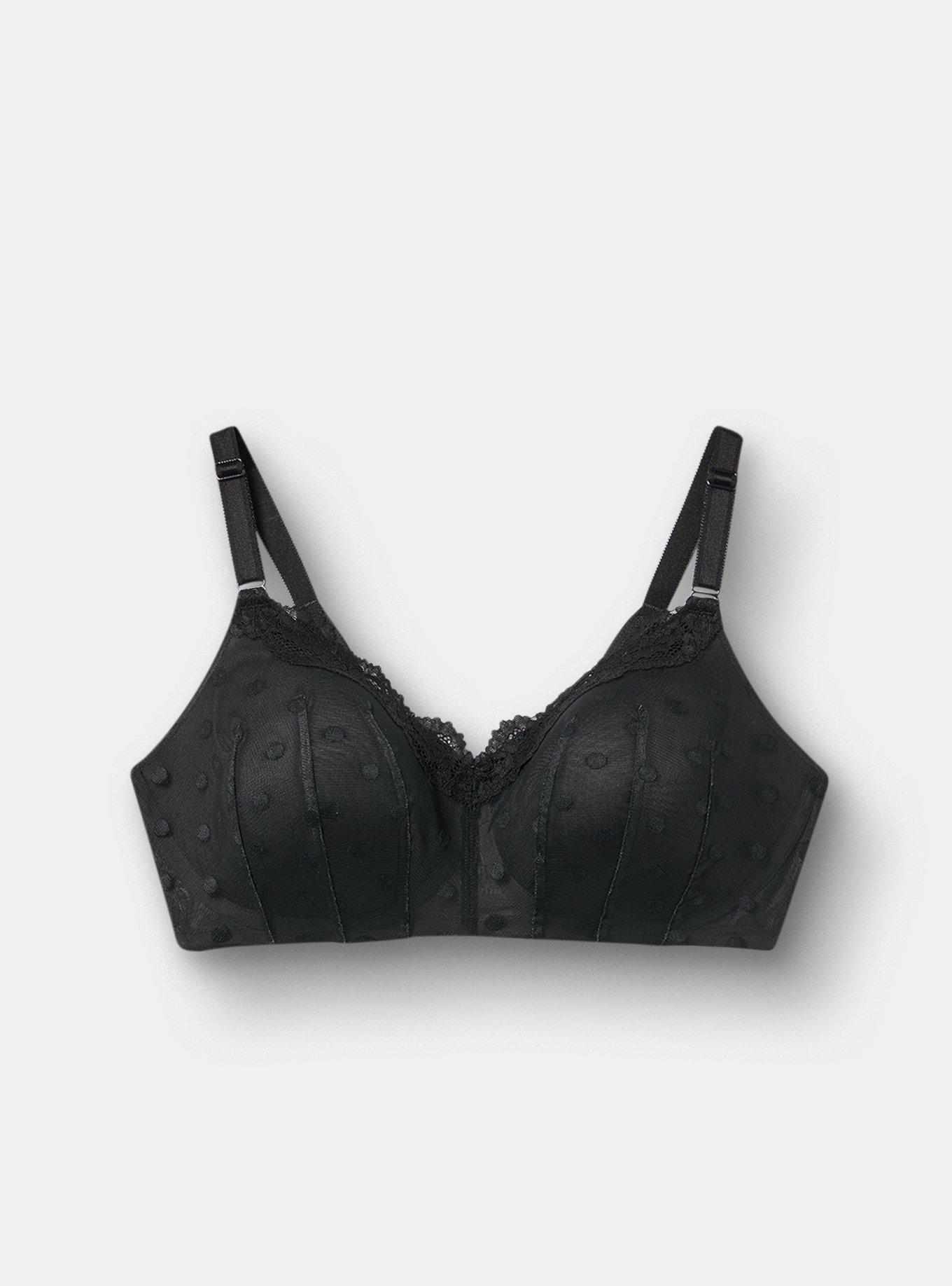 Wire-Free Lightly Lined Smooth Bra, RICH BLACK, hi-res