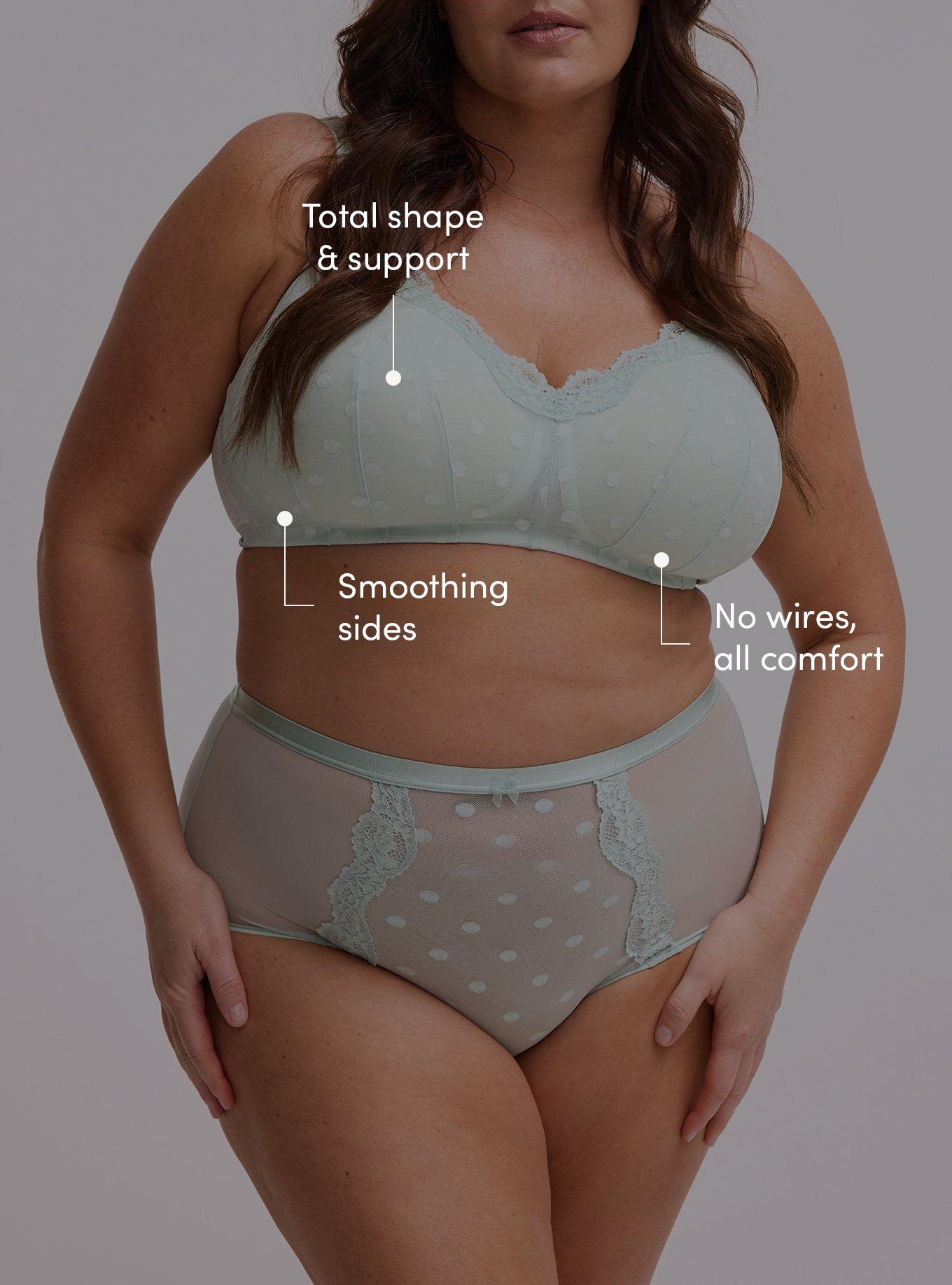 Wire-Free Lightly Lined Smooth Bra, HARBOR GRAY, alternate