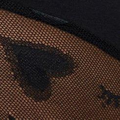 Plus Size Cotton Lace Mid-Rise Hipster Panty, RICH BLACK, swatch