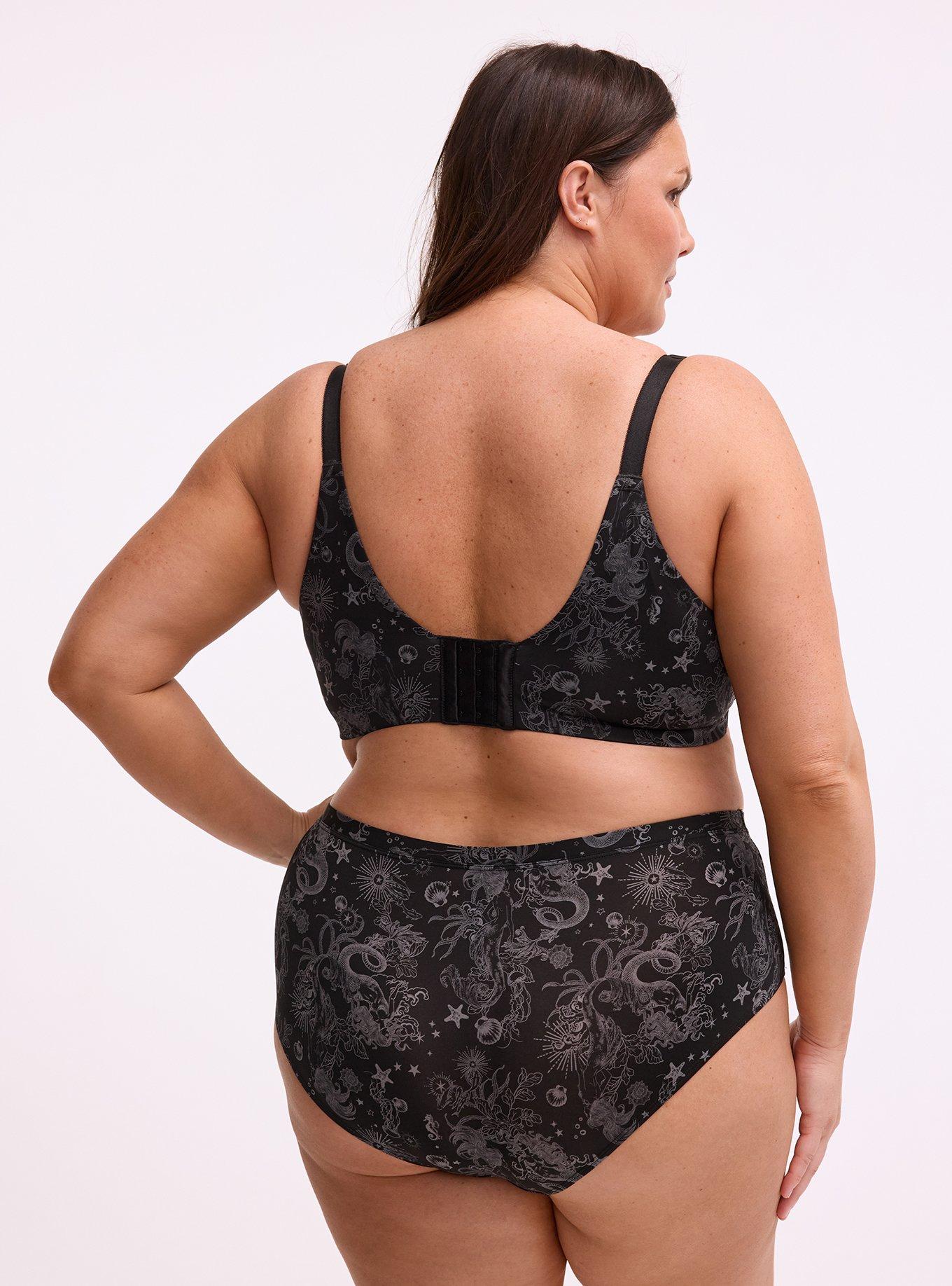 Second Skin Mid-Rise Cheeky Panty, OCEAN MERMAID FANTASY BLACK, alternate