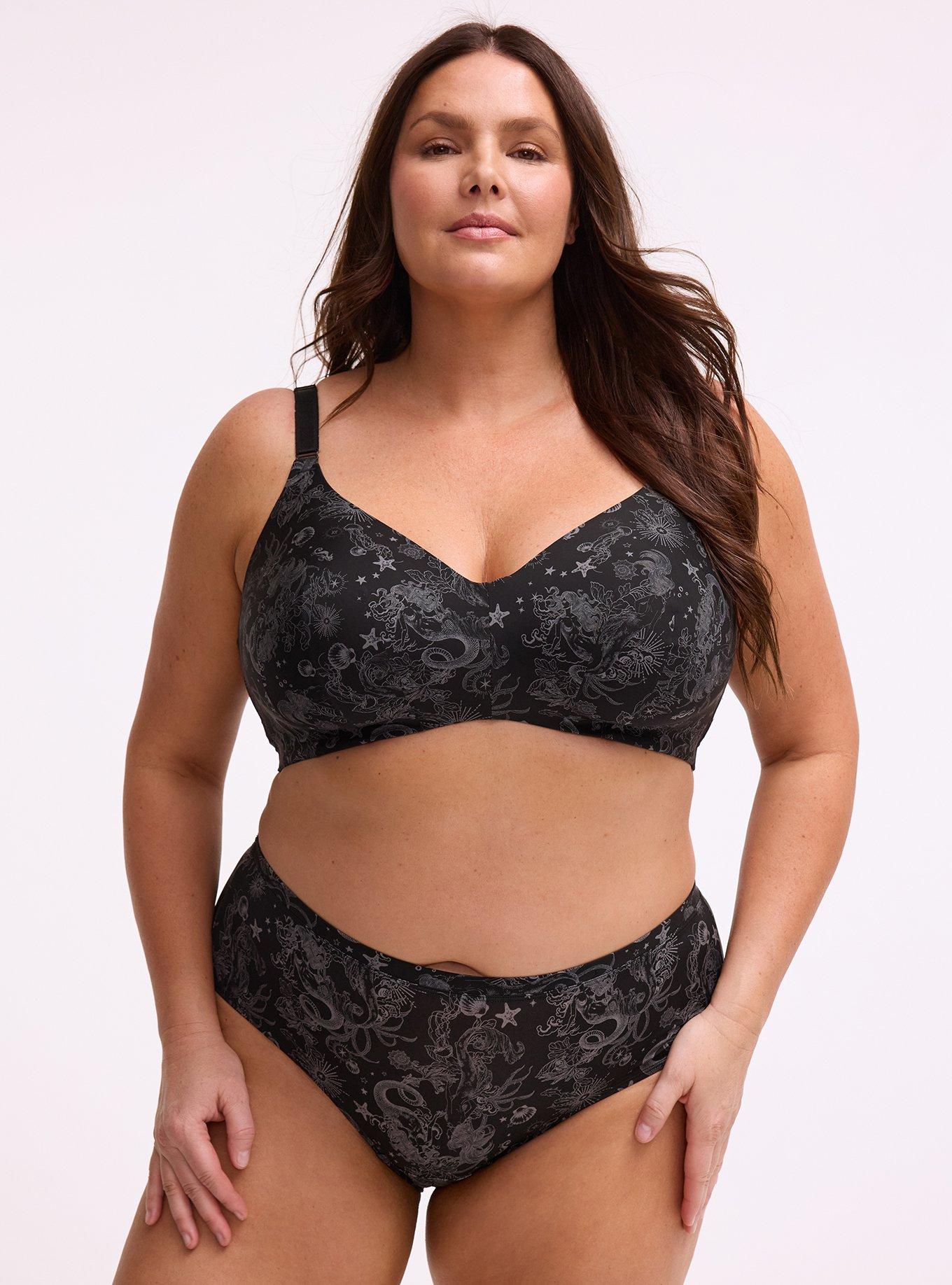 Second Skin Mid-Rise Cheeky Panty, OCEAN MERMAID FANTASY BLACK, hi-res