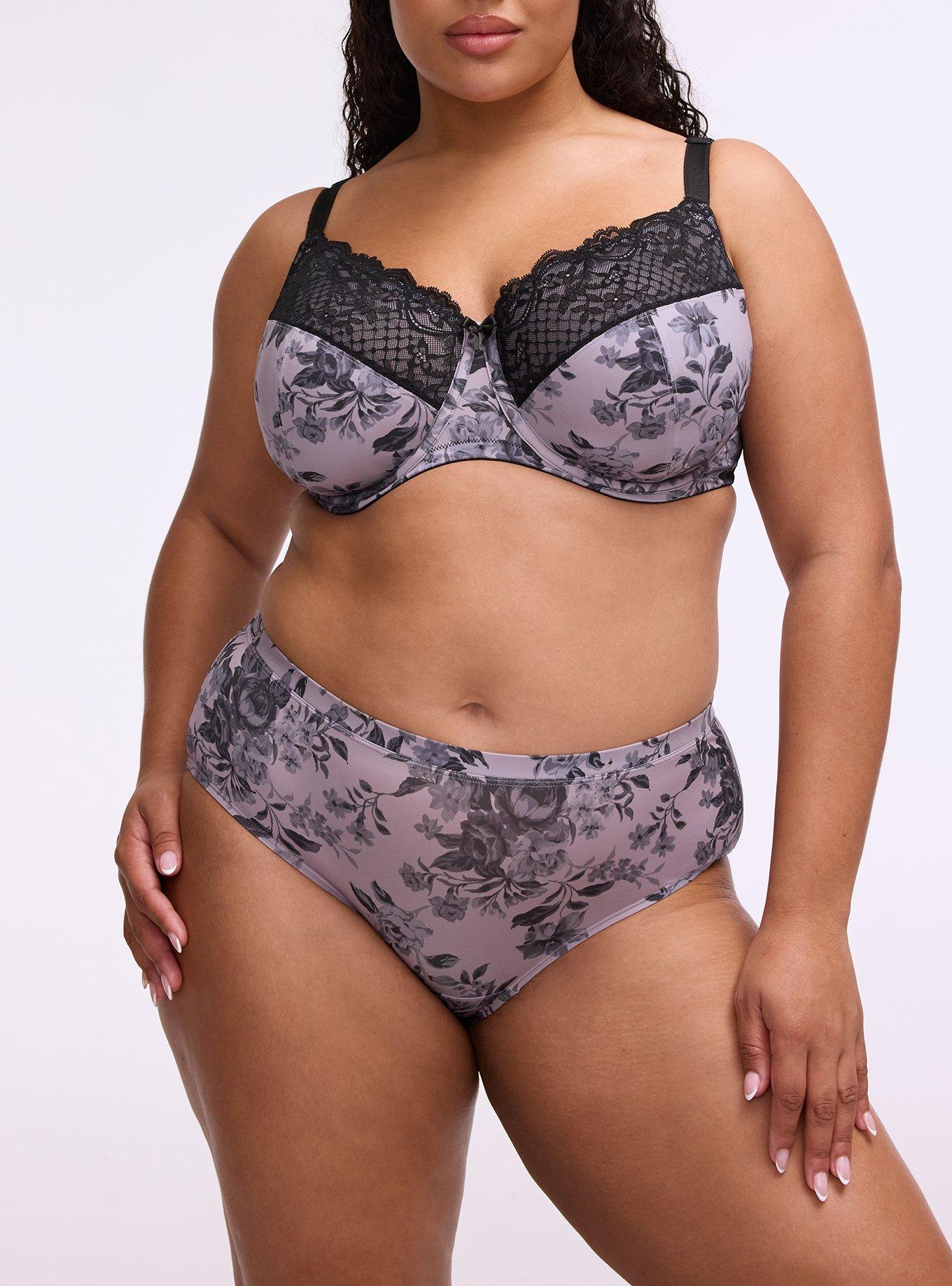 Second Skin Mid-Rise Cheeky Panty, MOODY BOUQUETS FLORAL LAVENDER, alternate