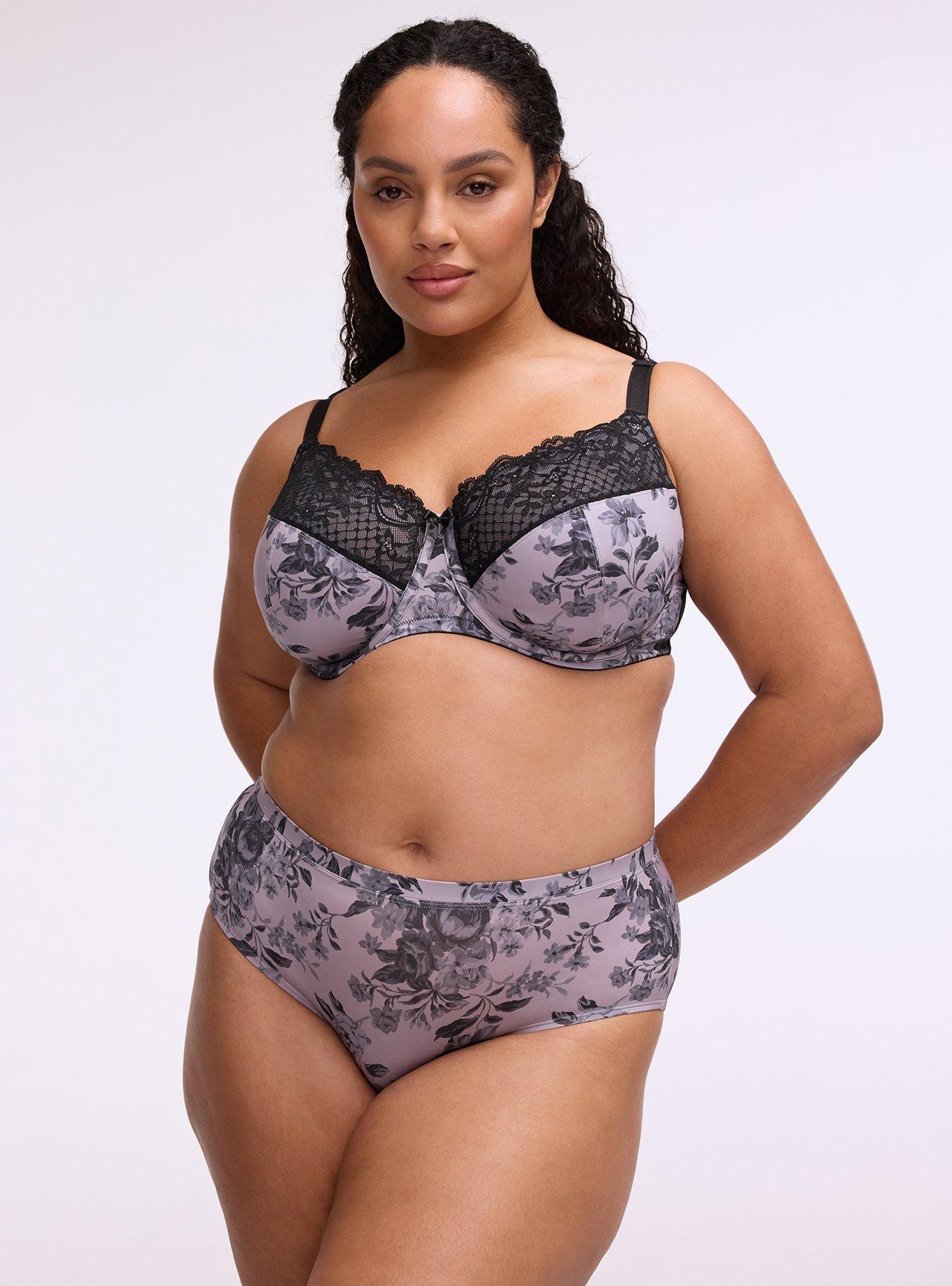 Second Skin Mid-Rise Cheeky Panty, MOODY BOUQUETS FLORAL LAVENDER, hi-res