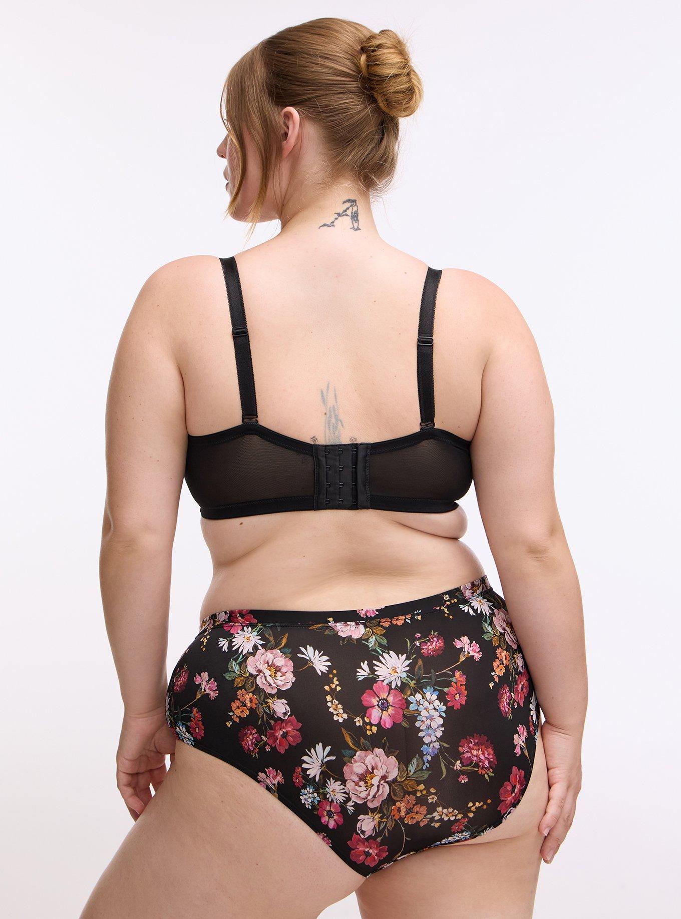 Plus Size Second Skin Mid-Rise Cheeky Panty, CLASSICAL FLORAL MULTI, alternate
