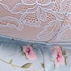 Satin Fit & Flare Wireless Babydoll, ANTOINETTE FLORAL SKYWAY, swatch