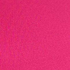 Plus Size Shine Microfiber Mid-Rise Lace Trim Panty, FUCHSIA FEDORA, swatch