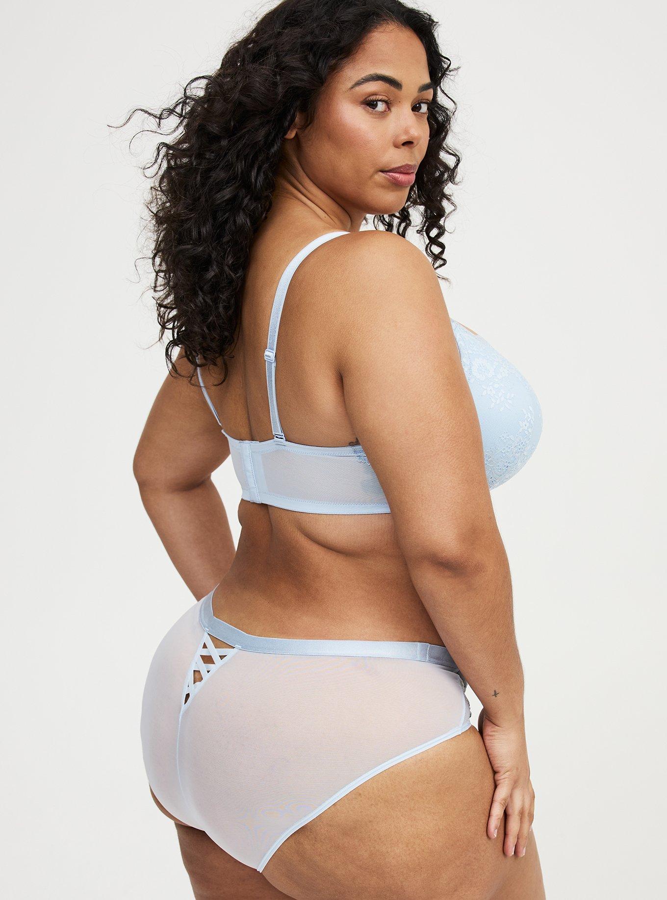 Demure Lace Mid-Rise Hipster Panty, SKYWAY, alternate