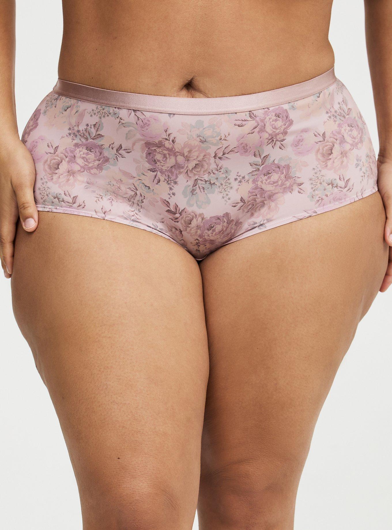 Second Skin Mid-Rise Brief Panty, SHEER FLORAL, alternate