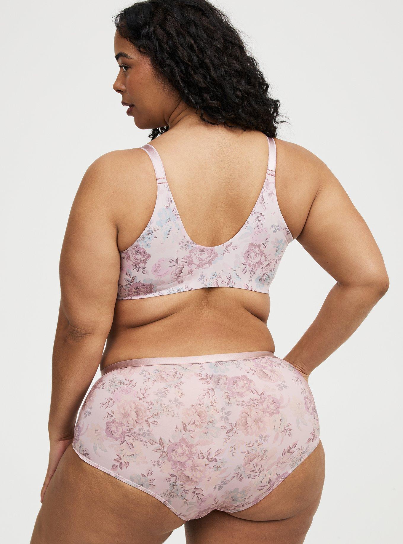 Second Skin Mid-Rise Brief Panty, SHEER FLORAL, alternate