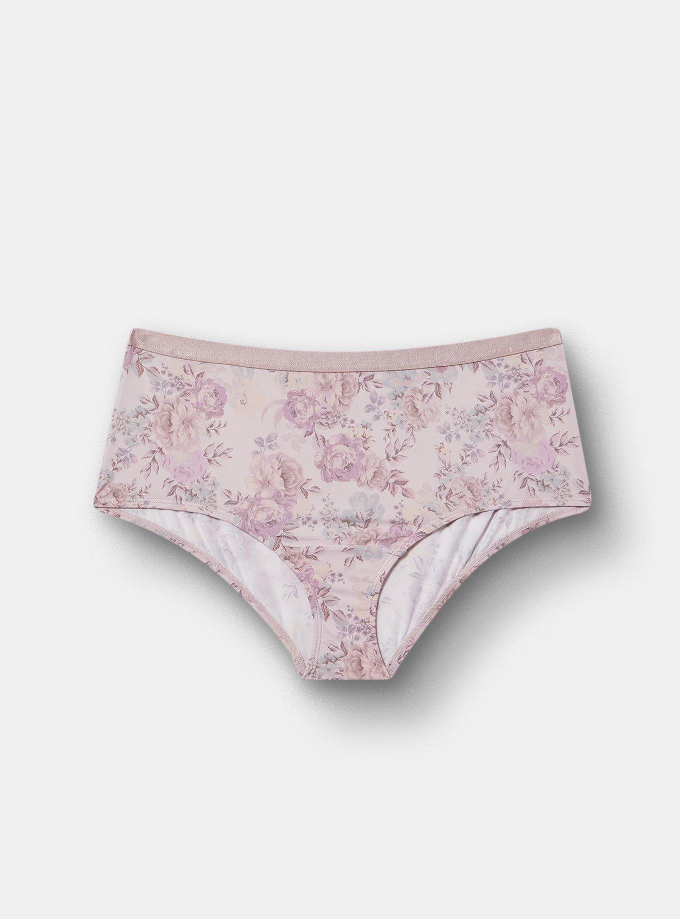 Second Skin Mid-Rise Brief Panty, SHEER FLORAL, hi-res