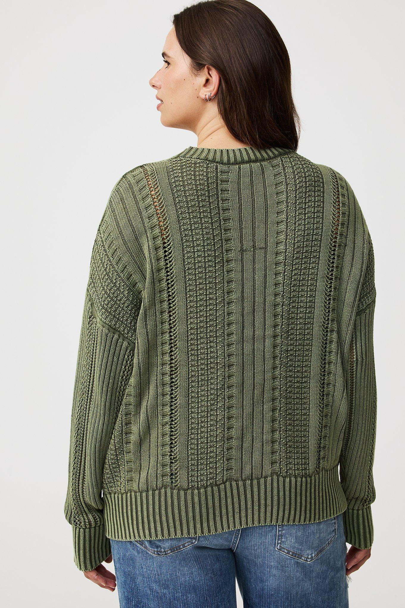 Cable Knit Pullover Sweater