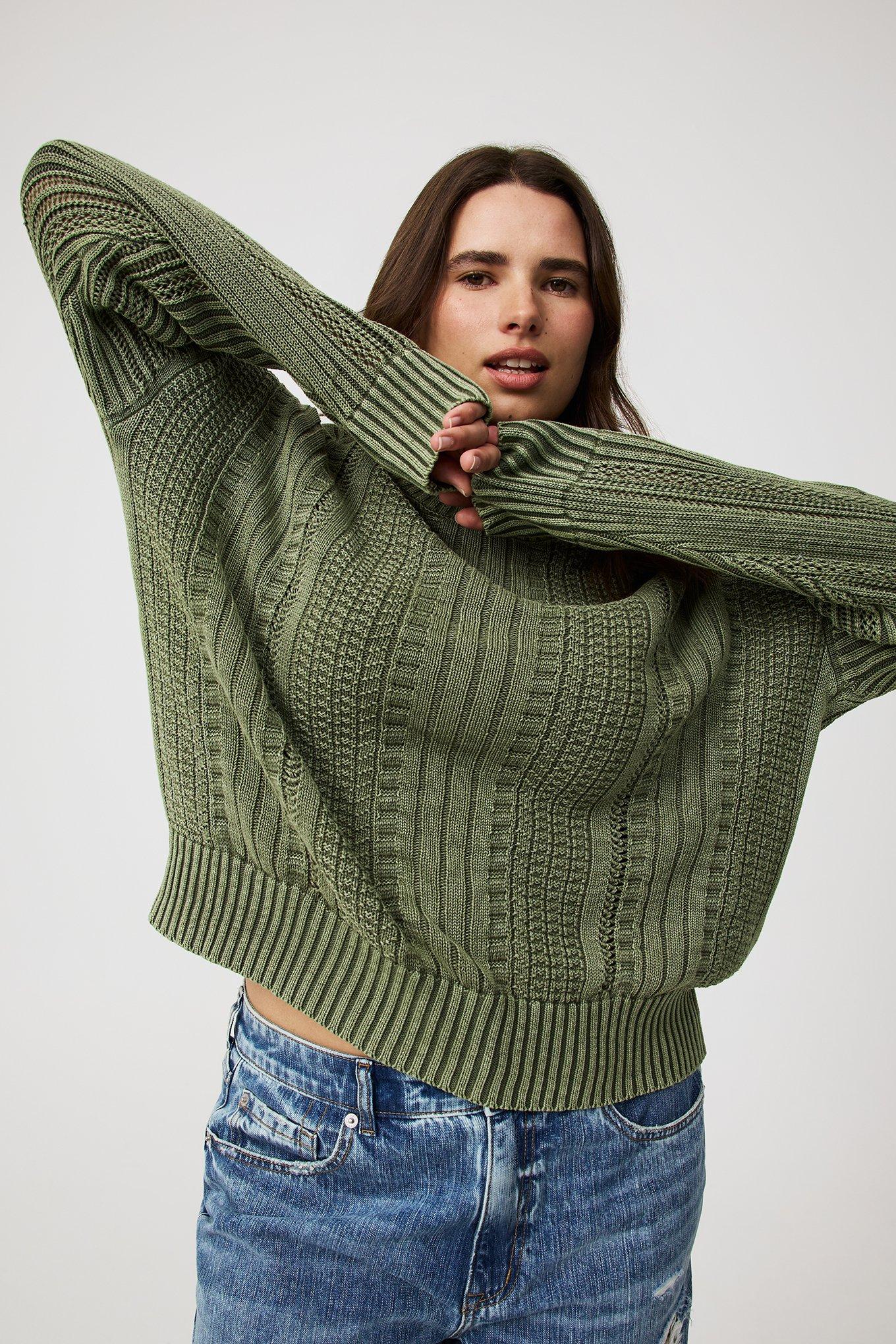 Cable Knit Pullover Sweater