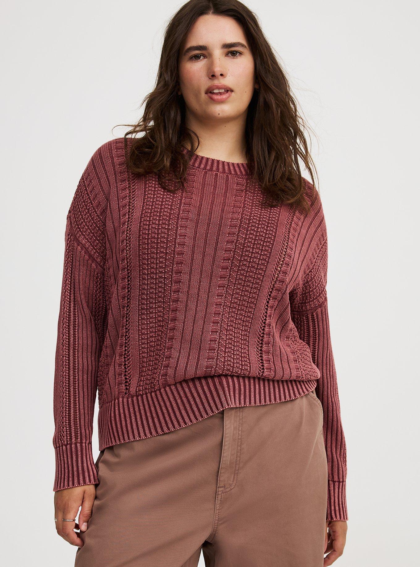 Cable Knit Pullover Sweater