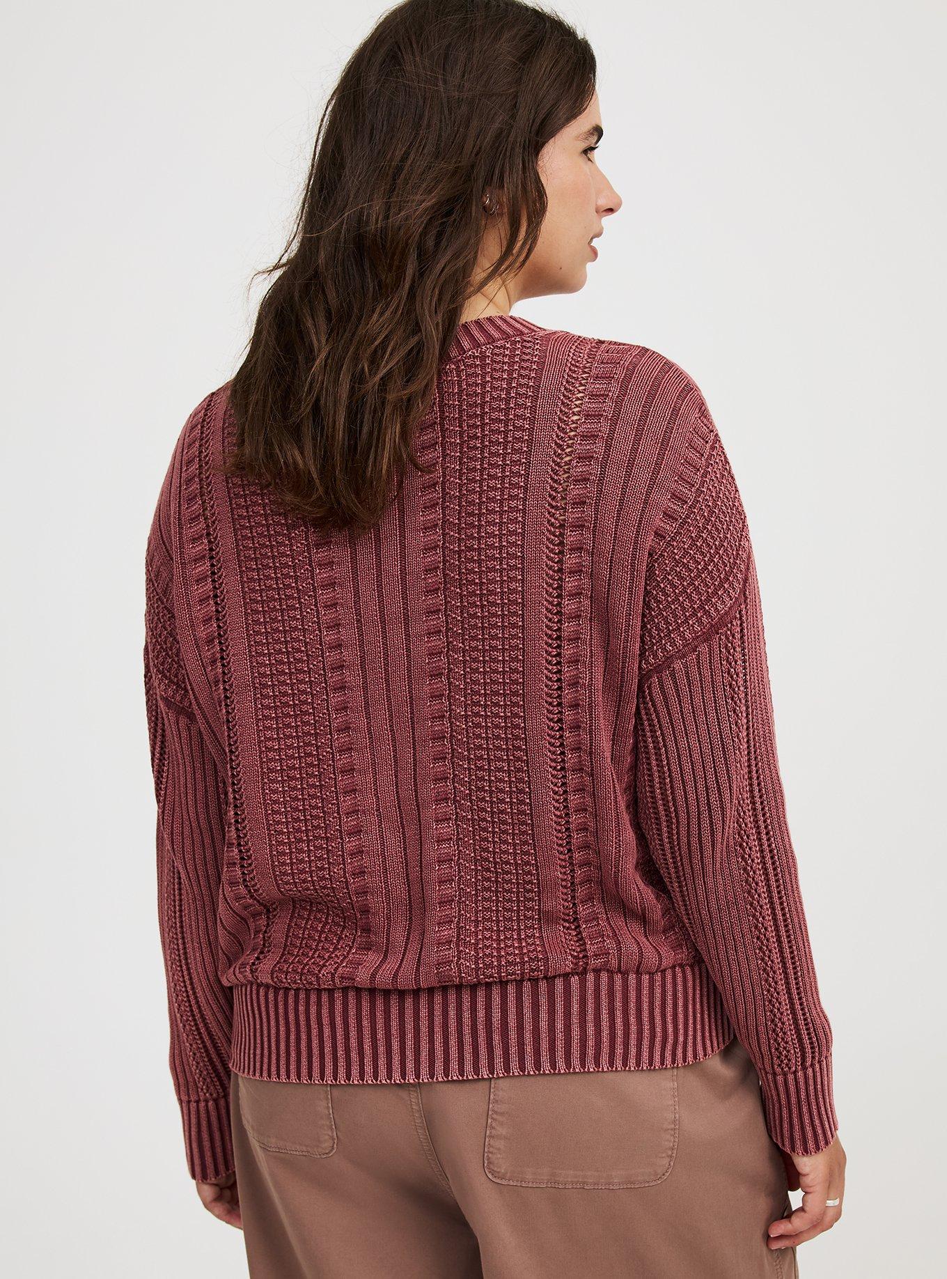 Cable Knit Pullover Sweater