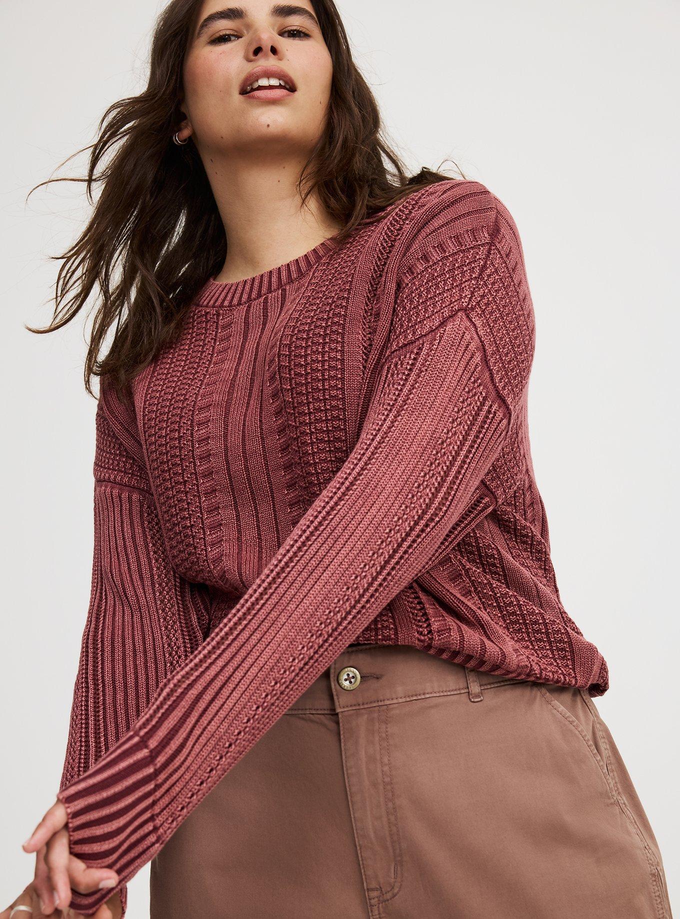 Cable Knit Pullover Sweater