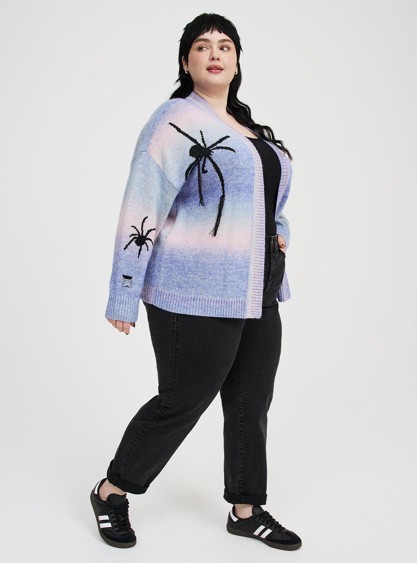 Plus Size - Open-Front Spider Cardigan - Torrid