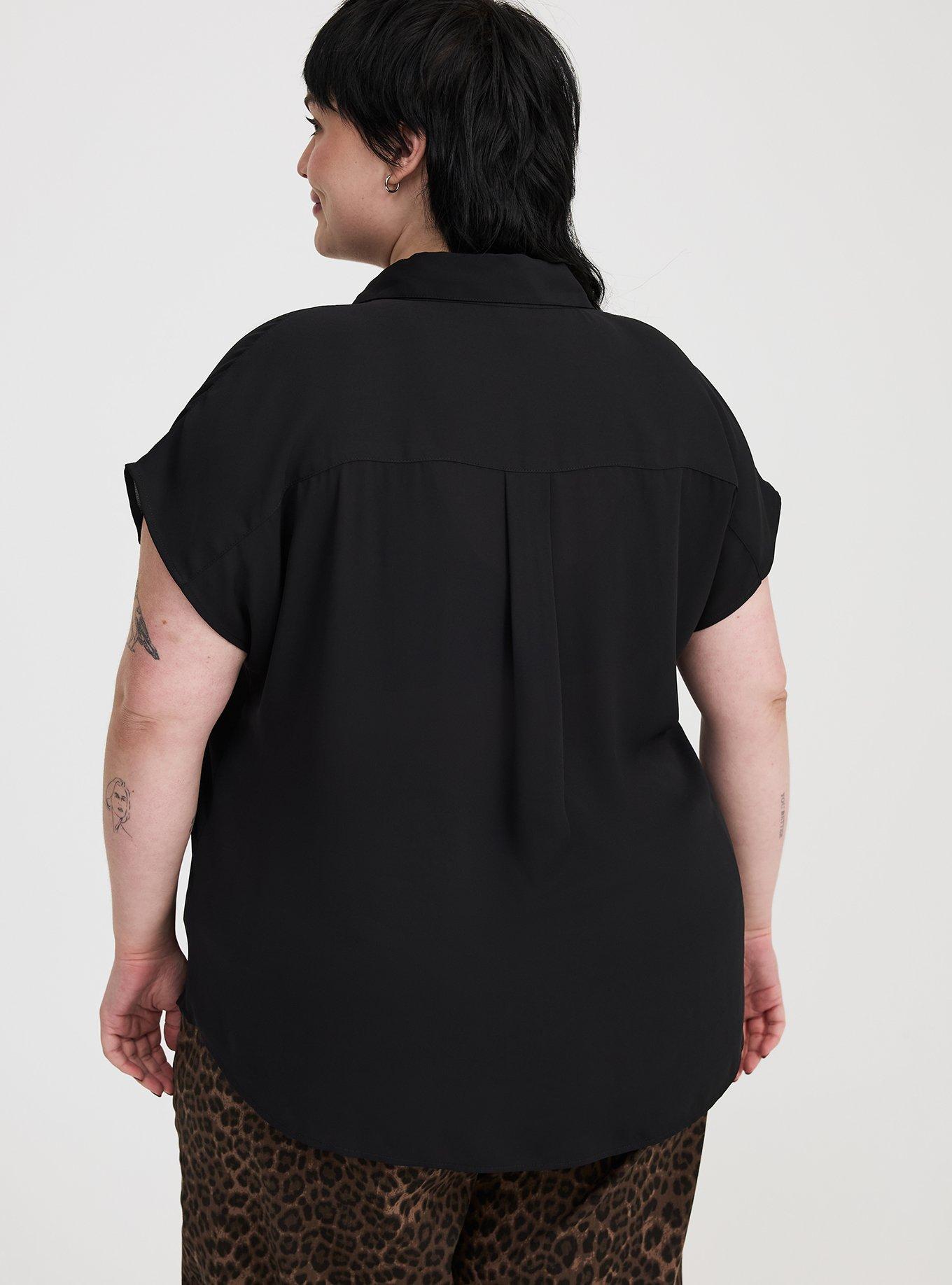 Georgette Dolman Popover Top