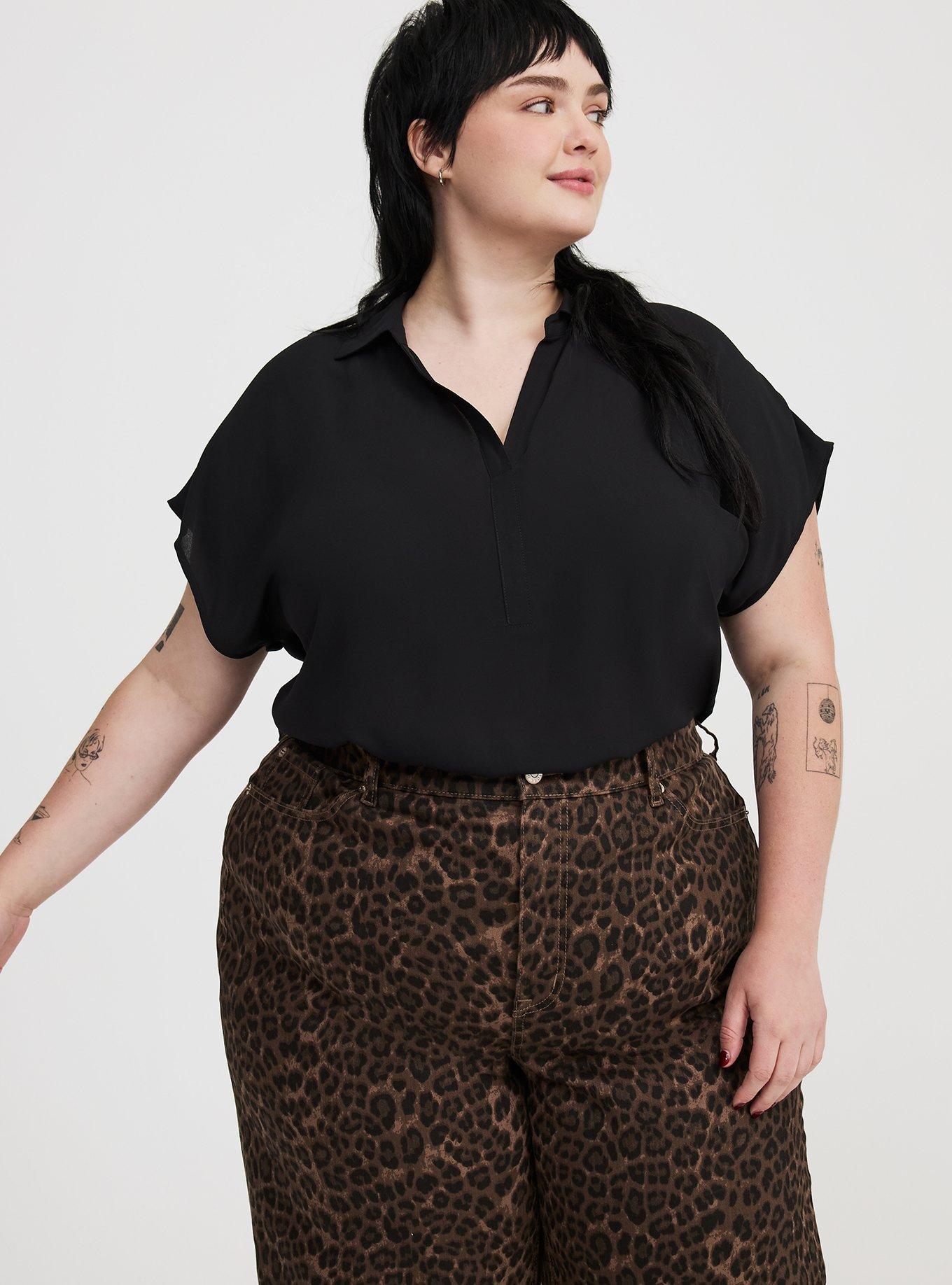 Georgette Dolman Popover Top