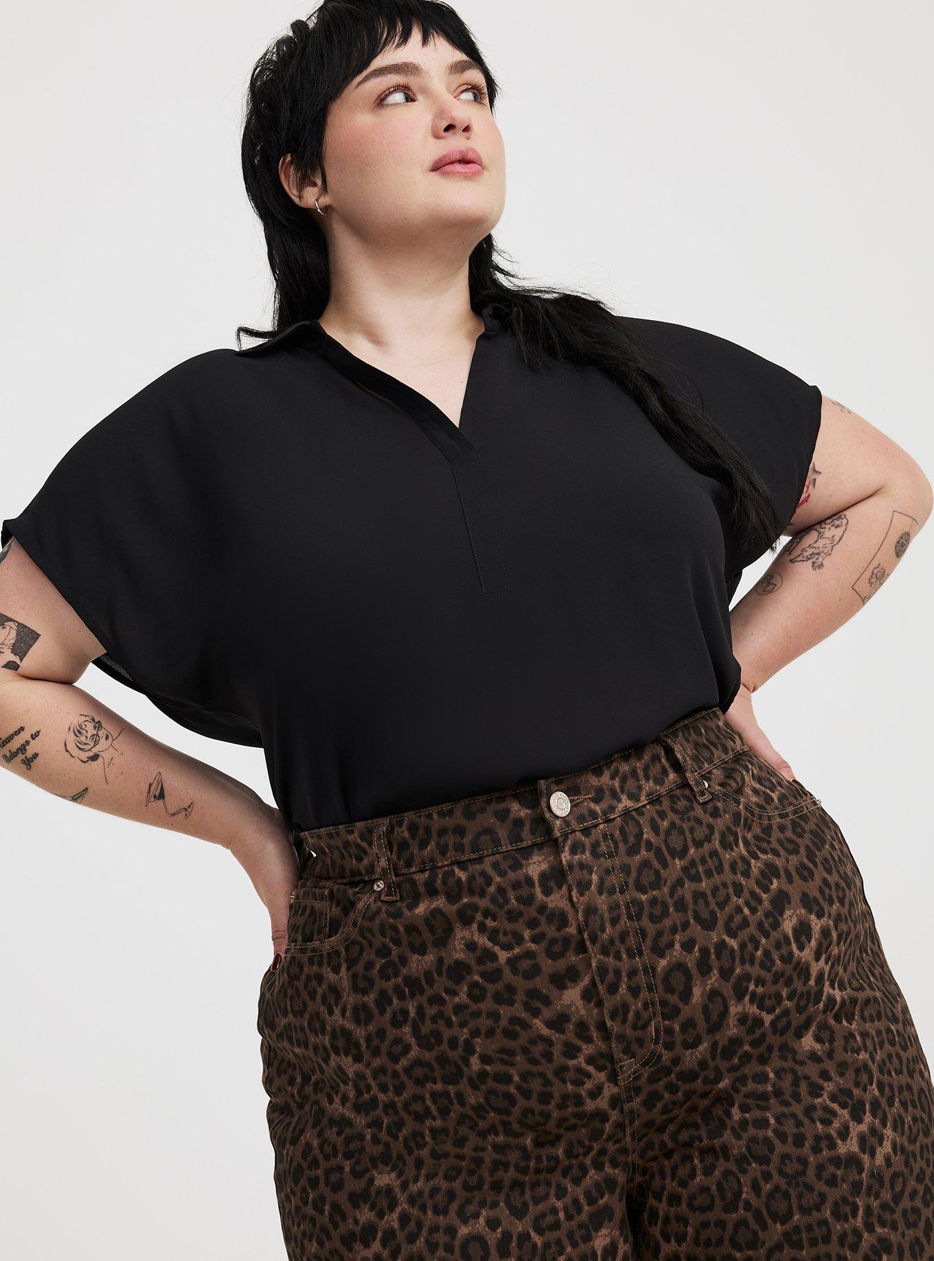Georgette Dolman Popover Top