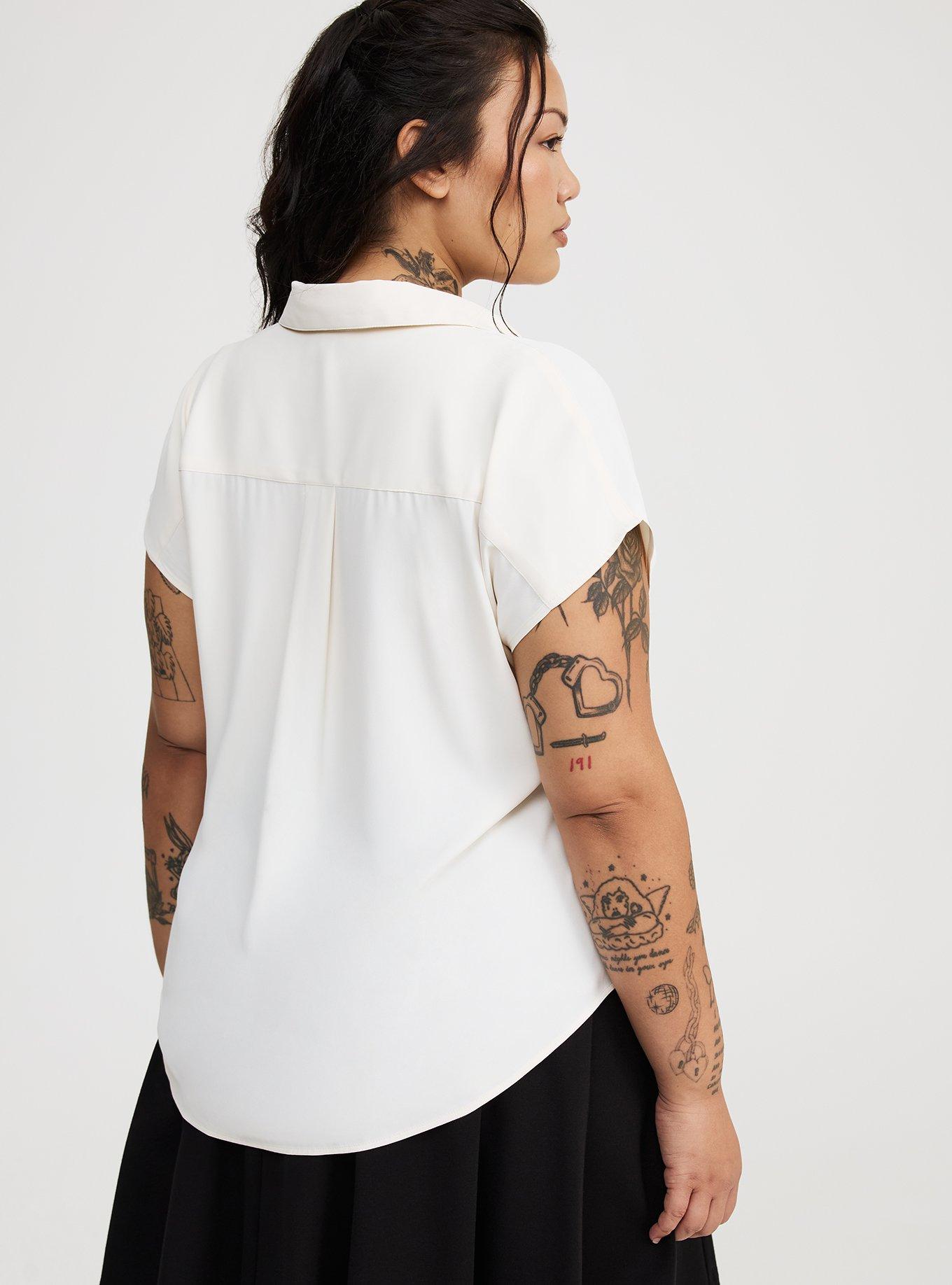 Georgette Dolman Popover Top