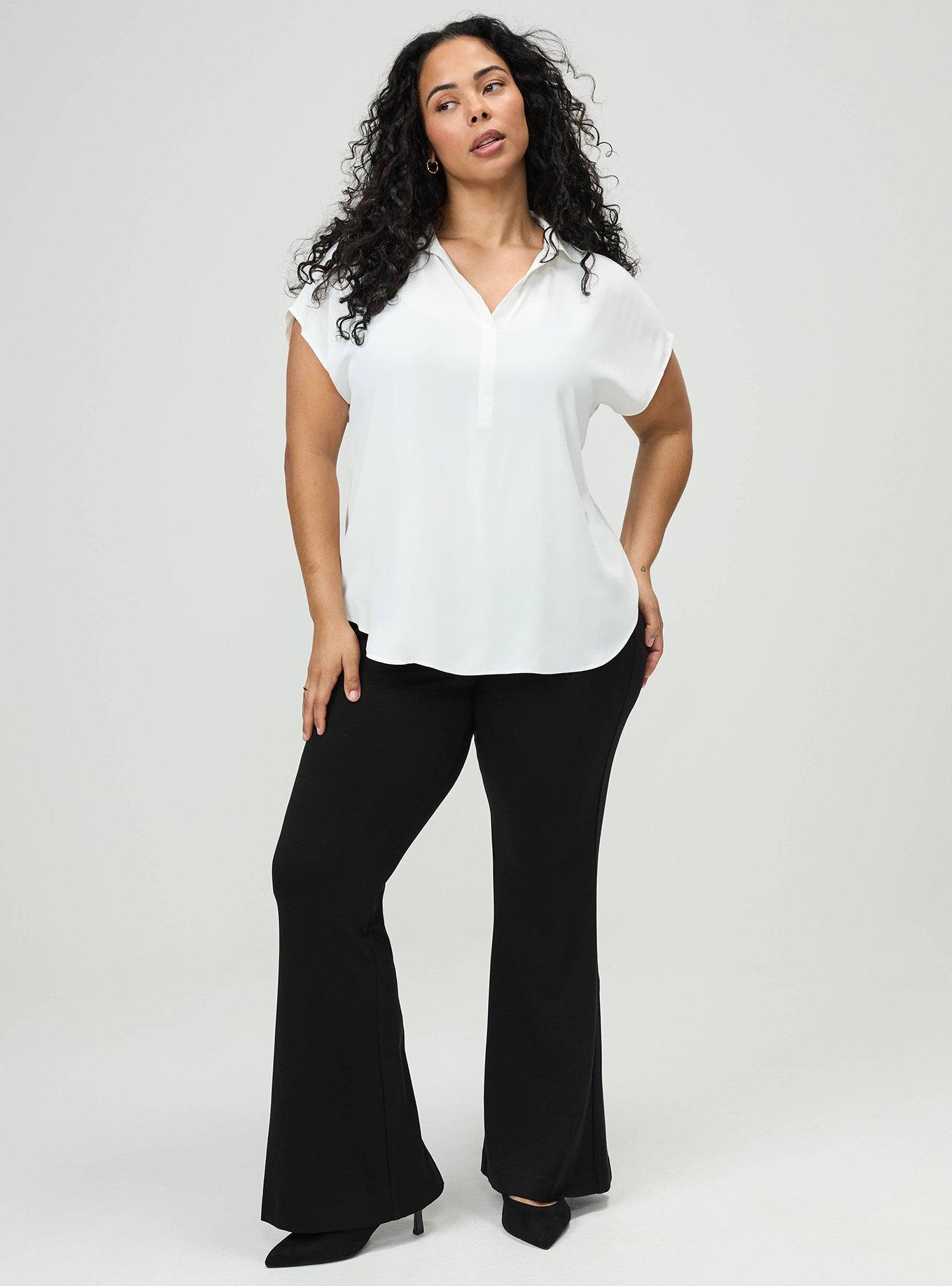 Georgette Dolman Popover Top, BLANC DE BLANC, alternate