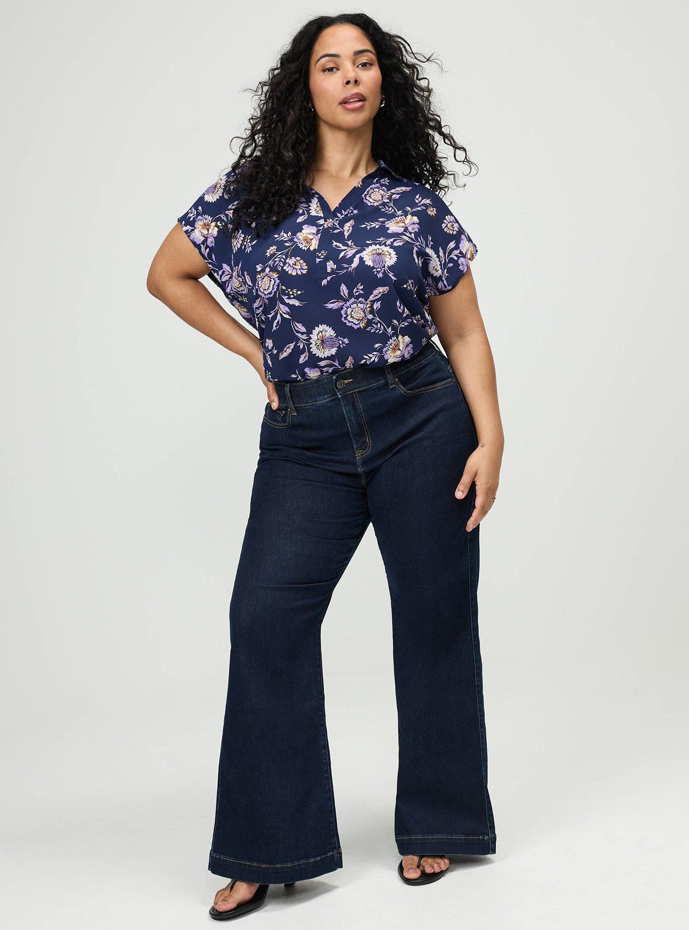 トップス Daily Plus Size - Georgette Dolman Popover Top - Torrid