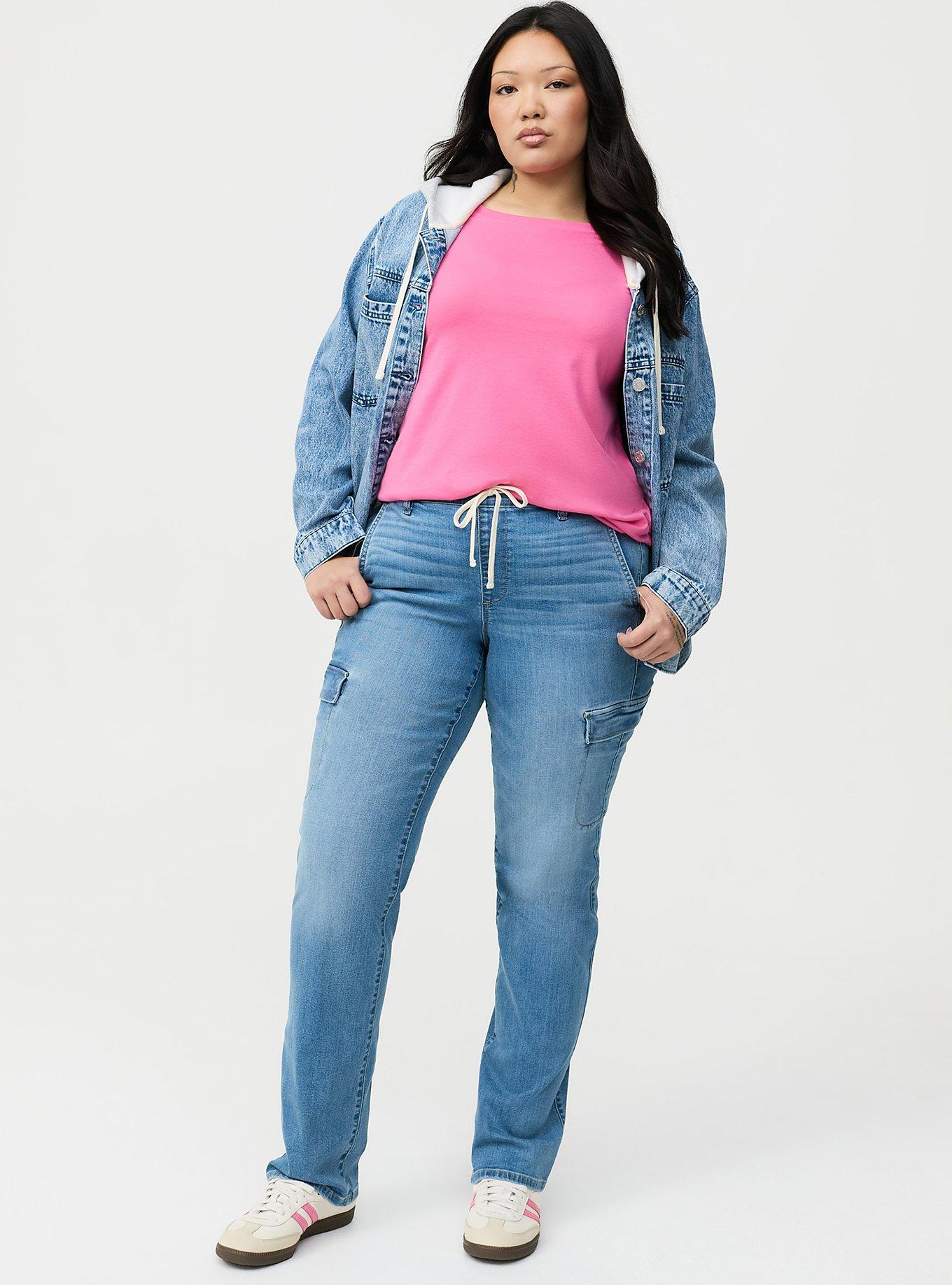 Weekend Boyfriend Mid-Rise Straight Jean, MIDHEAVEN, hi-res