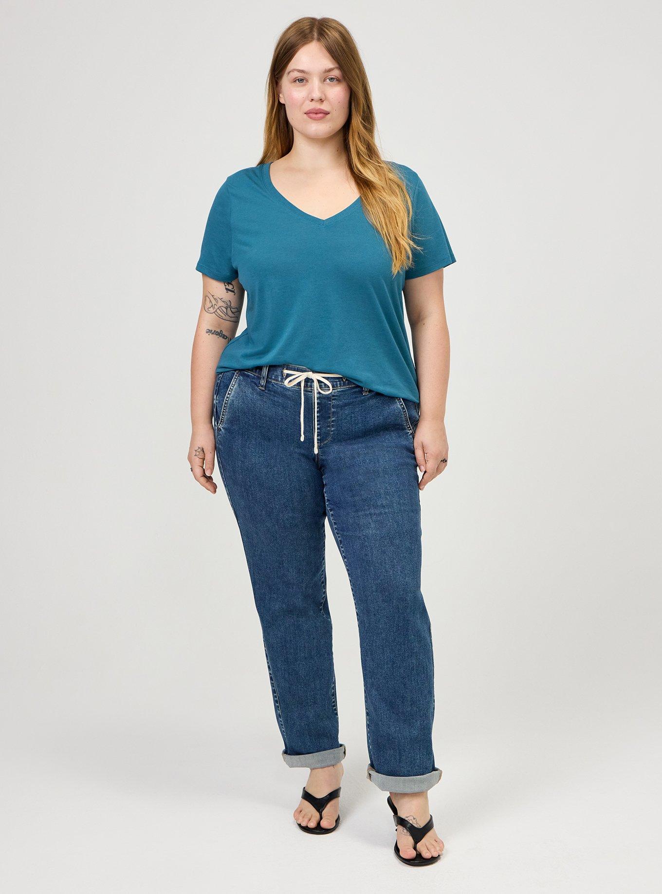 Weekend Boyfriend Mid-Rise Straight Jean, MERCURY, hi-res