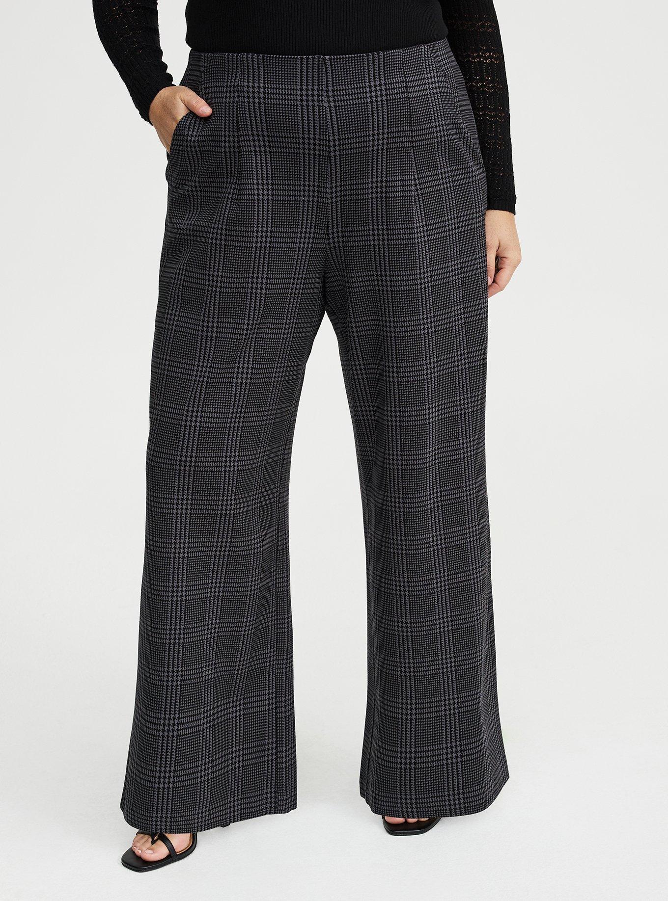 Pull-On Wide-Leg Lightweight Ponte Pant