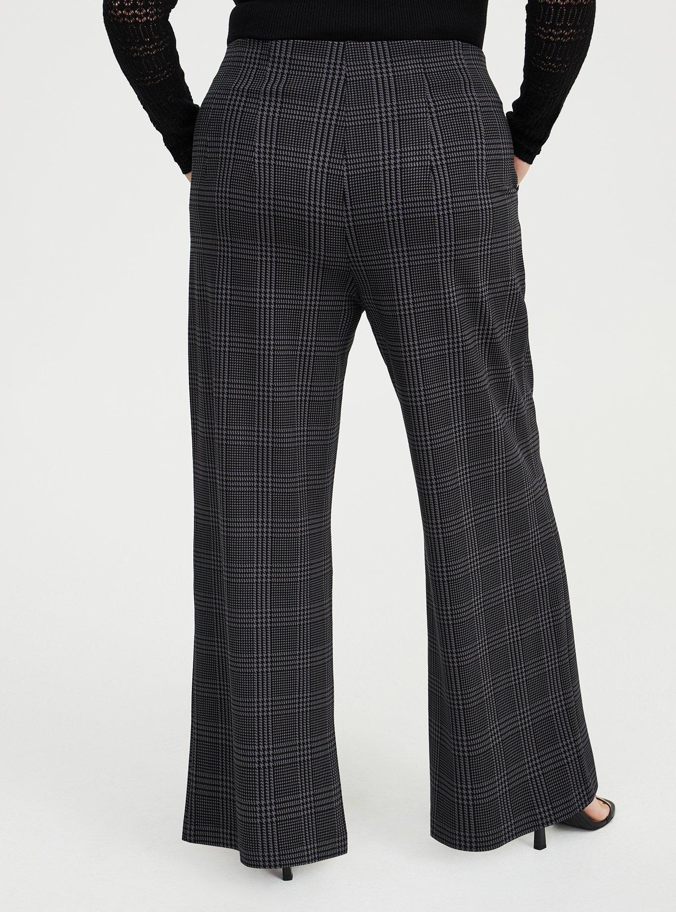 Pull-On Wide-Leg Lightweight Ponte Pant