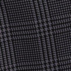 Pull-On Wide-Leg Lightweight Ponte Pant, SUITED PLAID DEEP BLACK, swatch